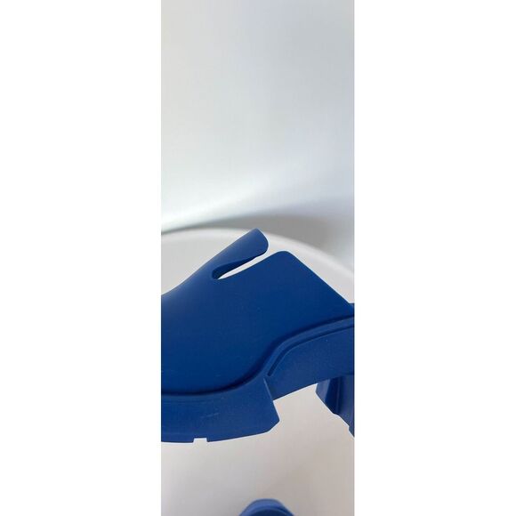 E8 By Miista Blissa Mule Slip On Rubber Clog Heels in Blue Size 36 NEW $265 - Picture 6 of 7